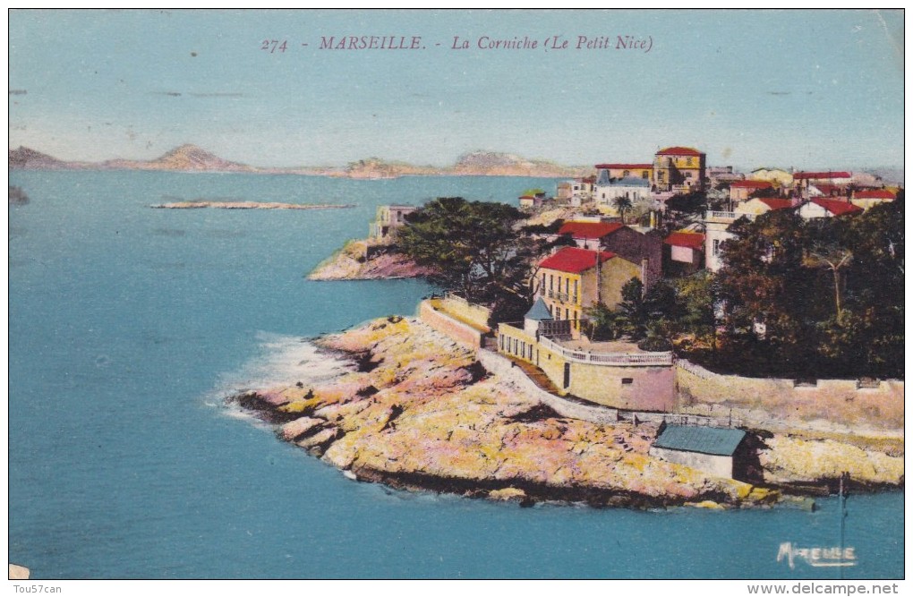 MARSEILLE - BOUCHES DU RHÔNE  -  (13)  -  PETIT LOT DE 8 CPA/CPSM TOUTES ECRITES & VOYAGEES.