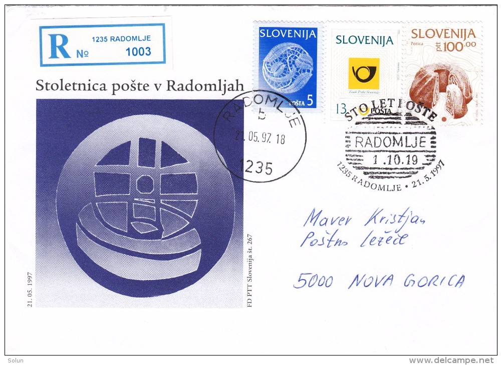 SLOVENIA SLOVENIJA 1997 RADOMLJE STO LET POSTE ANNIVERSARY POST OFFICE - Slovénie