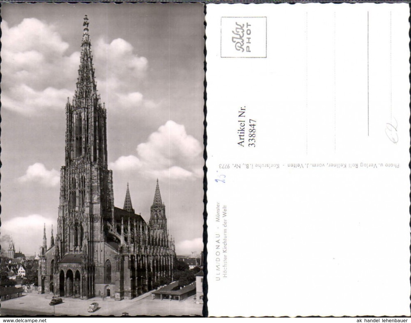 338847,Foto Ak Kirche Ulm A. D. Donau M&uuml;nster - Kirchen U. Kathedralen