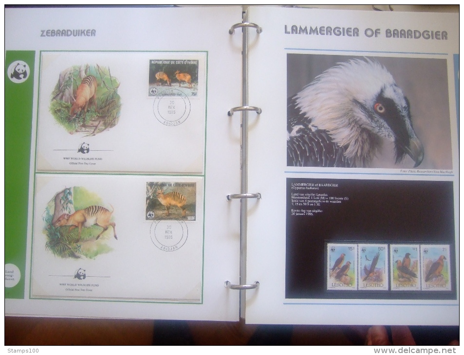 WWF. 1986 - 1988   OMNIBUS IN ALBUM +CASETTE  STAMPS  MNH**  +  FDC   see photo´s  (dutch language)