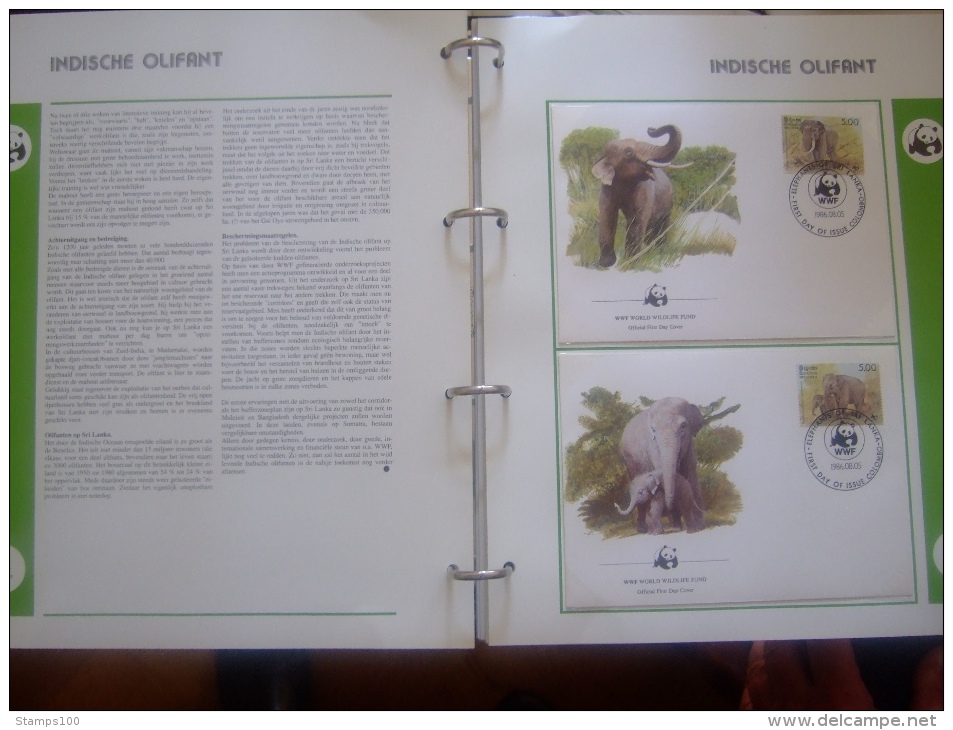 WWF. 1986 - 1988   OMNIBUS IN ALBUM +CASETTE  STAMPS  MNH**  +  FDC   see photo´s  (dutch language)