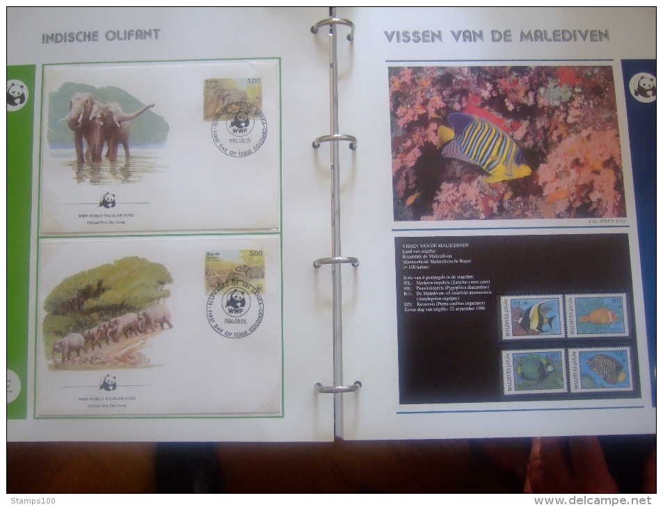 WWF. 1986 - 1988   OMNIBUS IN ALBUM +CASETTE  STAMPS  MNH**  +  FDC   see photo´s  (dutch language)