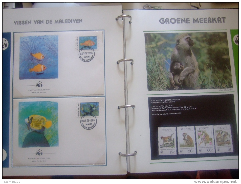 WWF. 1986 - 1988   OMNIBUS IN ALBUM +CASETTE  STAMPS  MNH**  +  FDC   see photo´s  (dutch language)