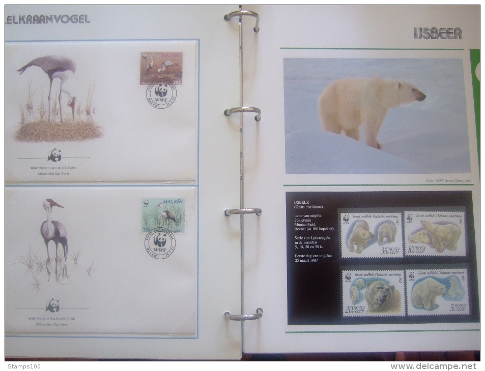 WWF. 1986 - 1988   OMNIBUS IN ALBUM +CASETTE  STAMPS  MNH**  +  FDC   see photo´s  (dutch language)