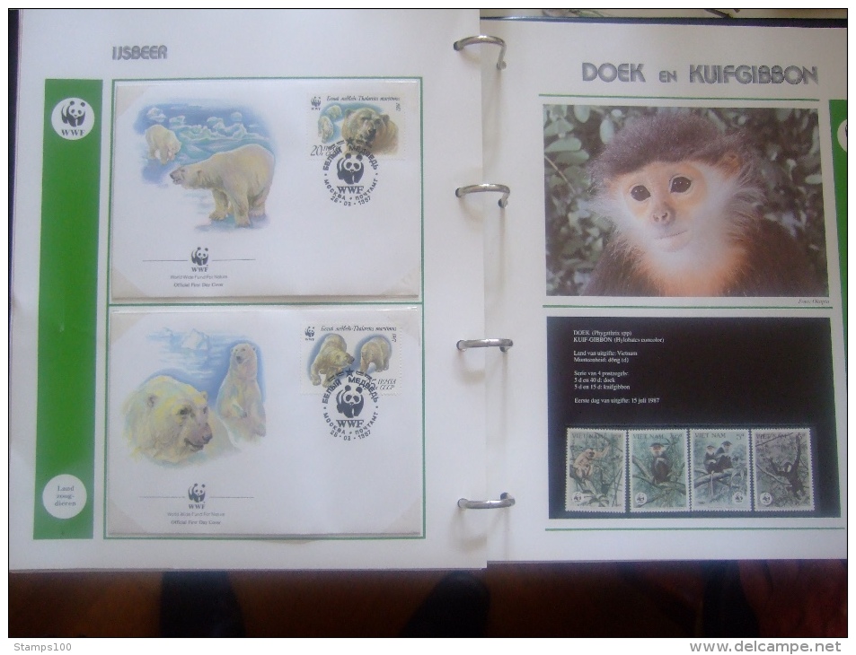 WWF. 1986 - 1988   OMNIBUS IN ALBUM +CASETTE  STAMPS  MNH**  +  FDC   see photo´s  (dutch language)