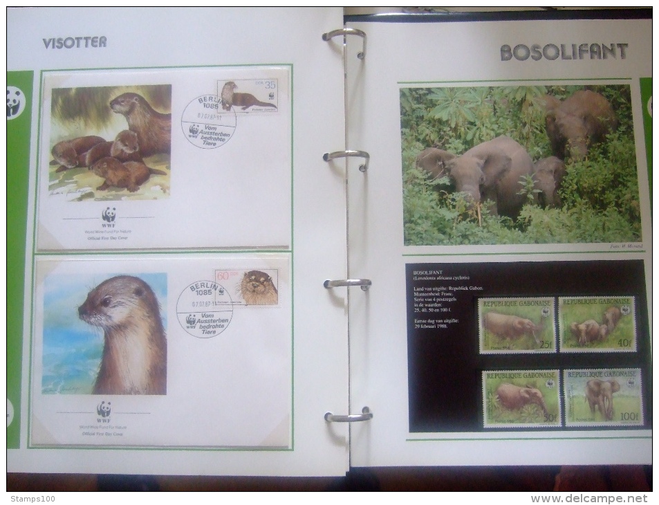 WWF. 1986 - 1988   OMNIBUS IN ALBUM +CASETTE  STAMPS  MNH**  +  FDC   see photo´s  (dutch language)