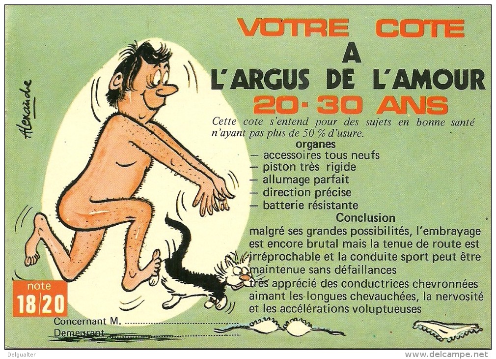 Votre Cote A L´Argus De L´Amour - 20-30 Ans - Humour