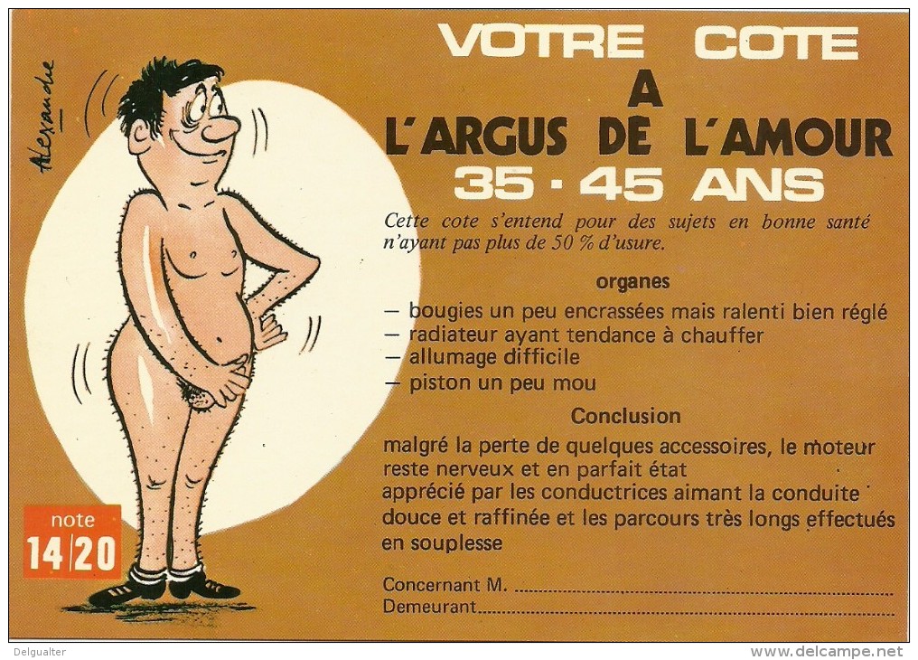 Votre Cote A L´Argus De L´Amour - 35-45 Ans - Humour