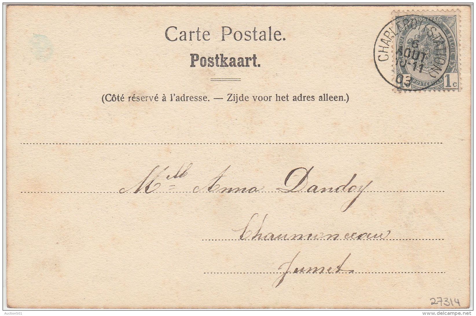 27314g  CHATEAU -EGLISE  - Dampremy - 1903 - Colorisé - Charleroi