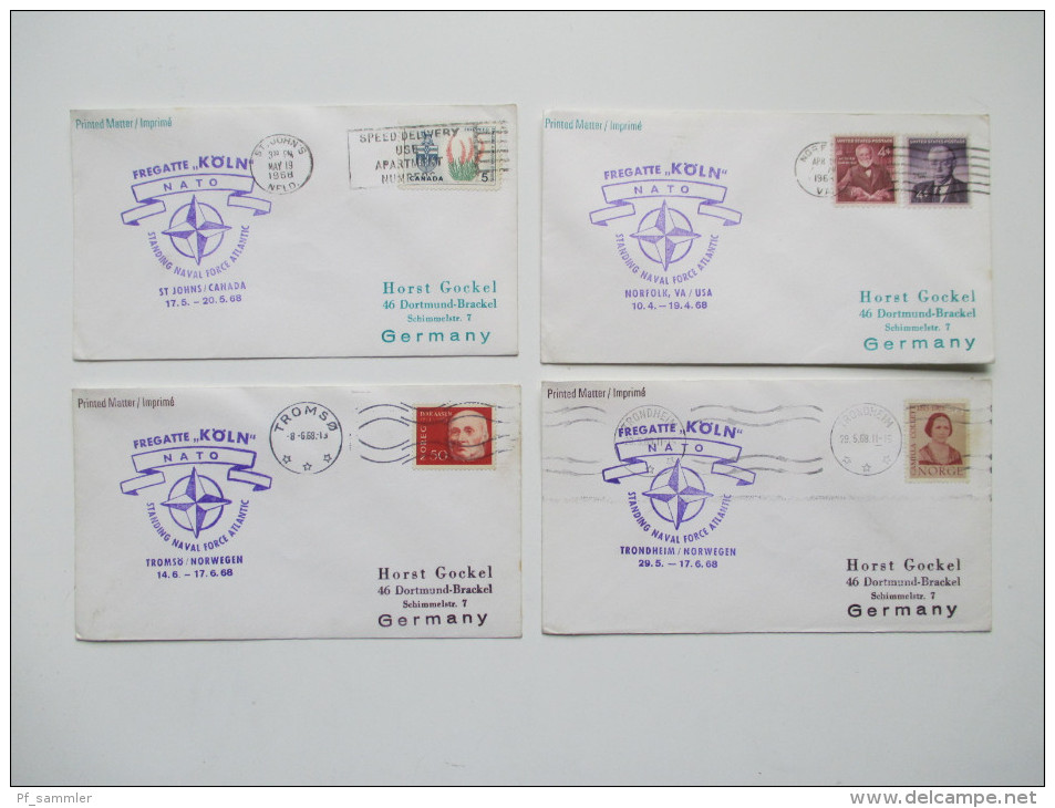 USA / Europa 1960er Jahre 253 Sonderbelege USS U-Boote / Schiffe Z.T. Unterschrift Des Captain. Paquebot Usw. Fundgrube! - Colecciones (sin álbumes)