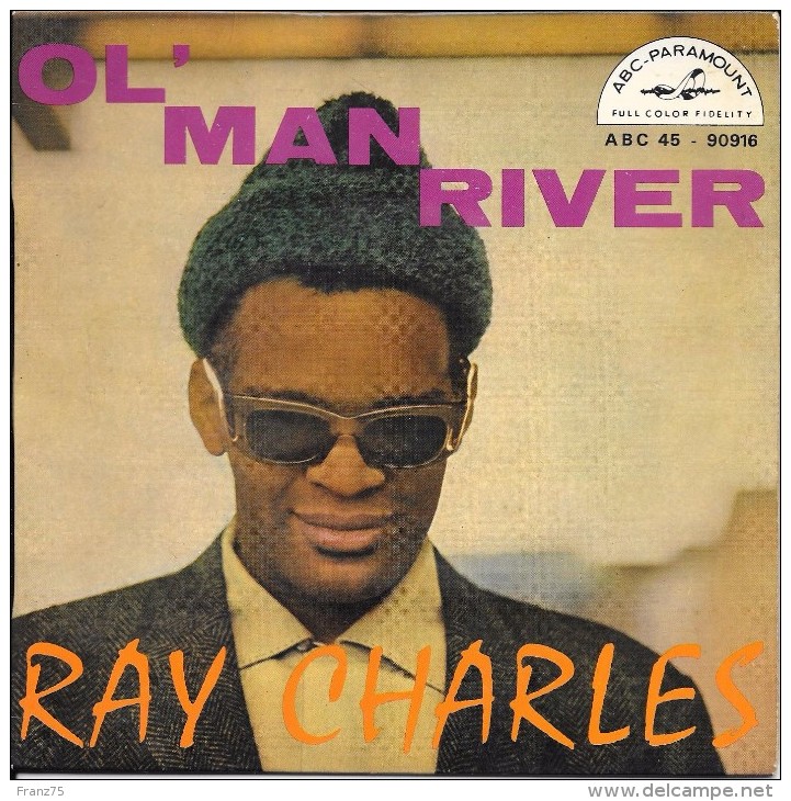 Ray CHARLES-"Ol' Man River"-super 45 T.(2 Titres)-ABC-VEGA-TBE - Blues