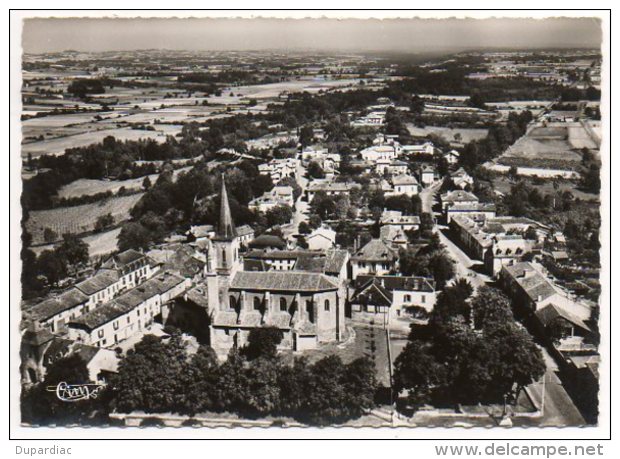 65 - Hautes Pyrénées /  GALAN : Vue Générale Aérienne Sur L´Eglise Et La Ville. - Galan