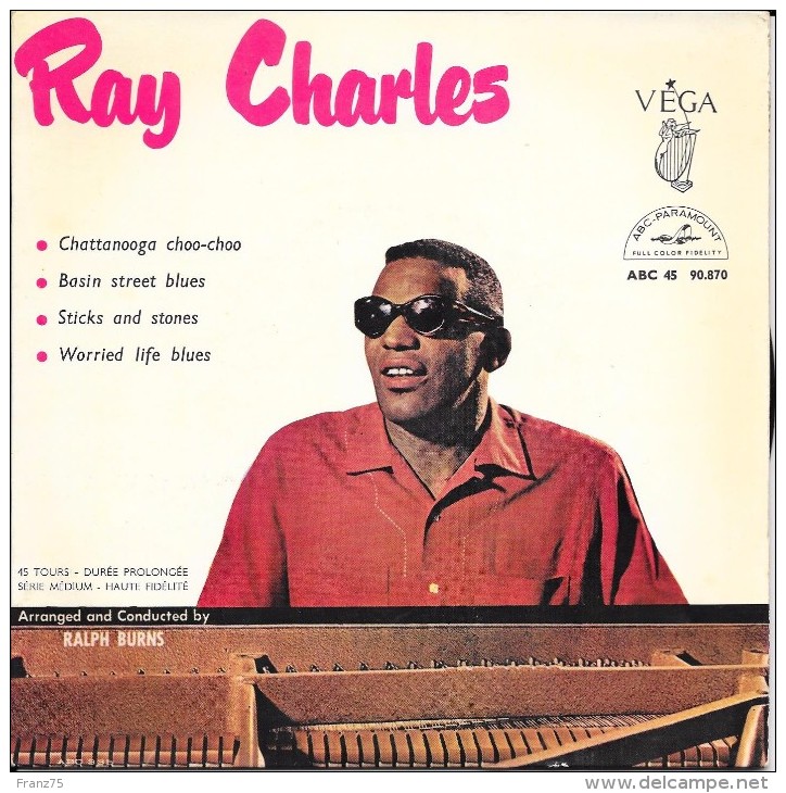 Ray CHARLES-Chattanooga Choo-choo- 45 T. ABC-PARAMOUNT-BE - Blues