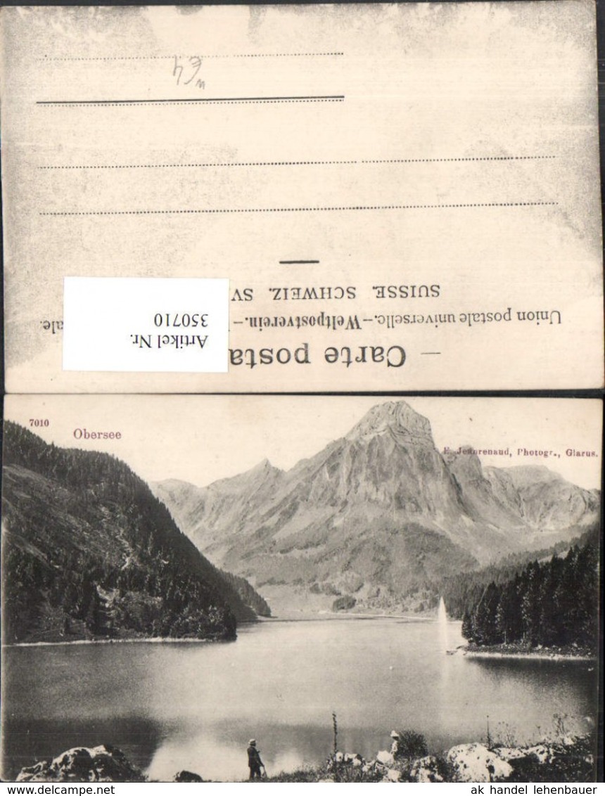 350710,Obersee See Bergkulisse Kt Glarus - Sonstige & Ohne Zuordnung