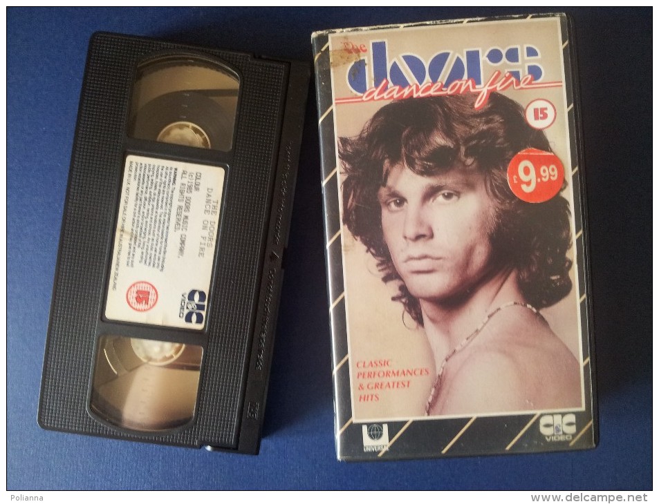 M#0R71 MUSICA - THE DOORS DANCE ON FIRE VHS /JIM MORRISON - Concert & Music