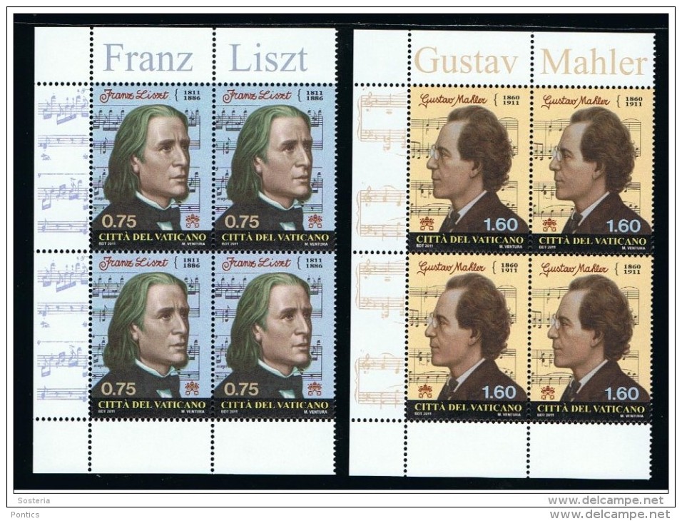 2011 - VATICAN - VATICANO - VATIKAN - D20A - MNH SET OF 8 STAMPS) ** - Unused Stamps