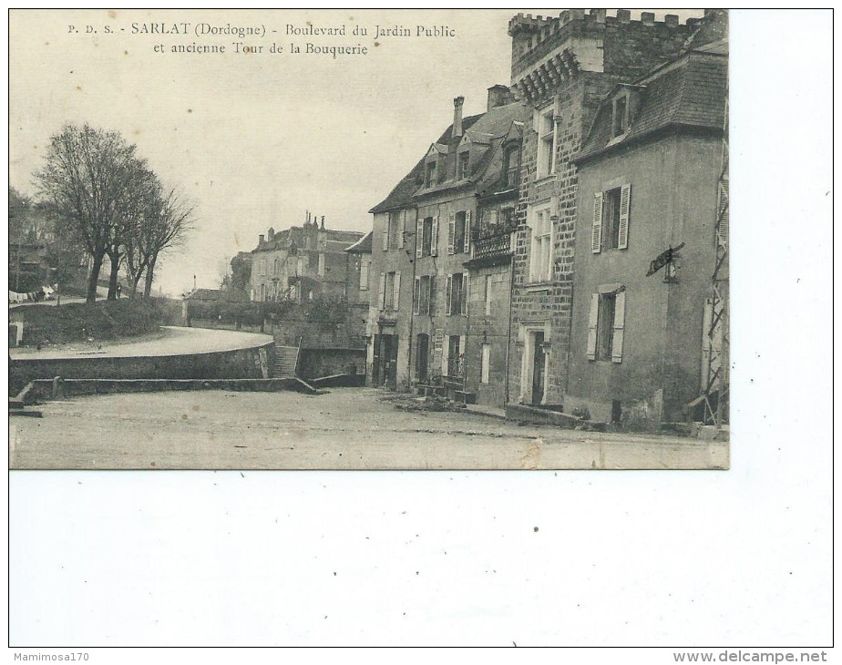 24-SARLAT-la-CANEDA-Une Vue Générale Du Boulevard Du Jardin Public - Sarlat La Caneda