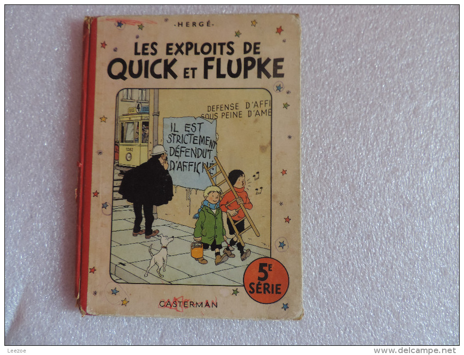 BD...Les Exploits De Quick Et Flupke, 5e Série,4e Plat B10 - Quick Et Flupke