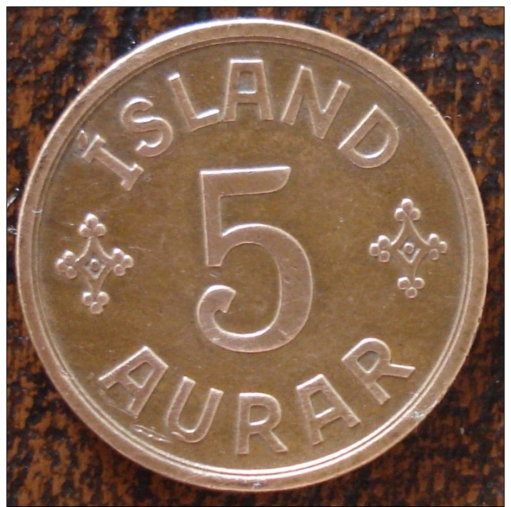 (J) ICELAND: 5 Aurar 1931 XF (1585)  WOOOW!!! - Islande