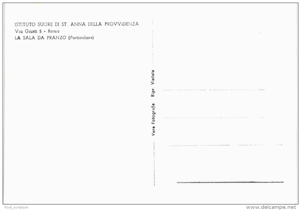 Italie - Roma - Istituto Suore Di St Anna Della Provvidenza - Via Giusti - La Sala Da Pranzo - Unterricht, Schulen Und Universitäten