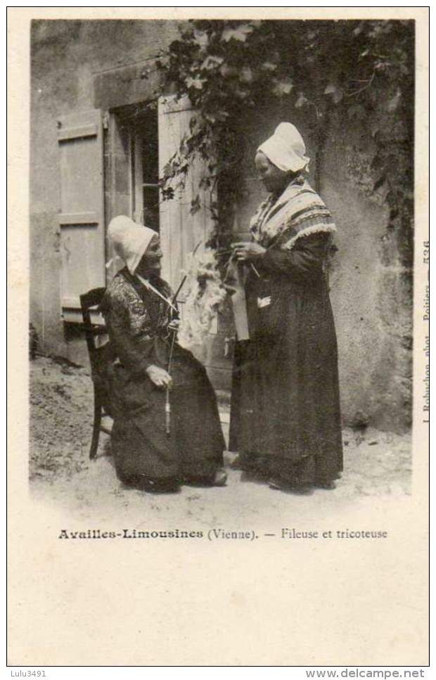 CPA - AVAILLES-LIMOUSINES (86) - Costumes, Folklore Et Vieux Métiers En 1900 - Availles Limouzine