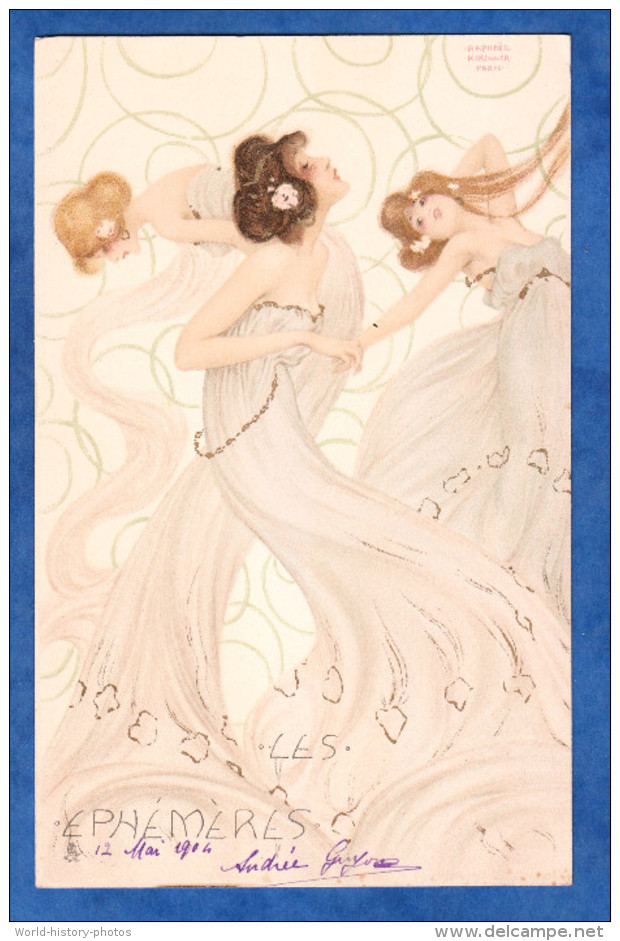 CPA Illustrée Par Raphael KIRCHNER - Série Les Ephémères - Art Nouveau - Début 1900 - TOP - Kirchner, Raphael
