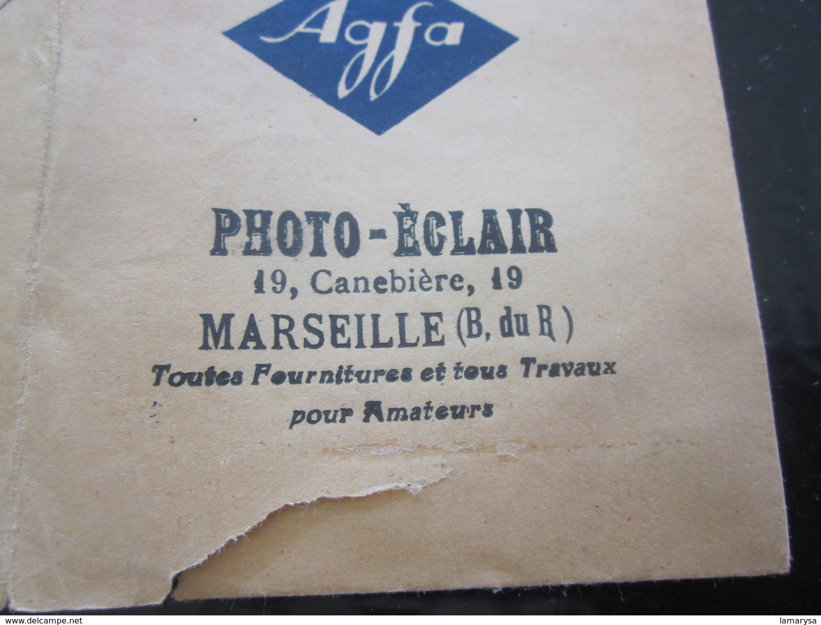 Photographie 1932 Ancienne Pochette AGFA Illustrée (vide) Pour Photos éclair Marseille Matériel & Accessoires - Matériel & Accessoires