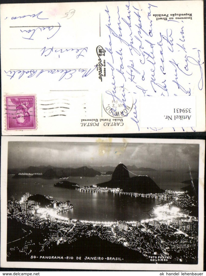 359431,Brazil Brasilien Rio De Janeiro Panorama Totale Beleuchtung - Sonstige & Ohne Zuordnung