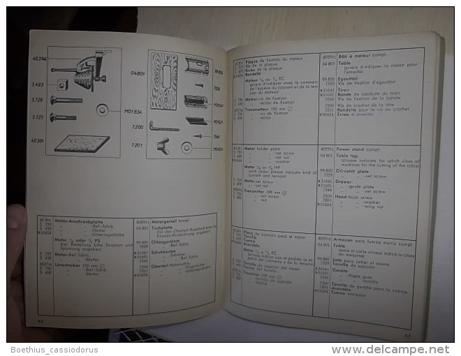 ADLER KLASSE 37 CLASSE 37 CLASS 37 CLASE 37 / DEUTSCH, FRANCAIS, ENGLISH, ESPANOL, Machine à Coudre, Nähmaschine, Sewing - Autres & Non Classés