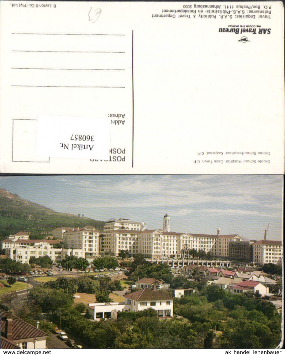 360857,Africa South Africa Cape Town Kapstadt Groote Schuur Hospital Krankenhaus - Südafrika