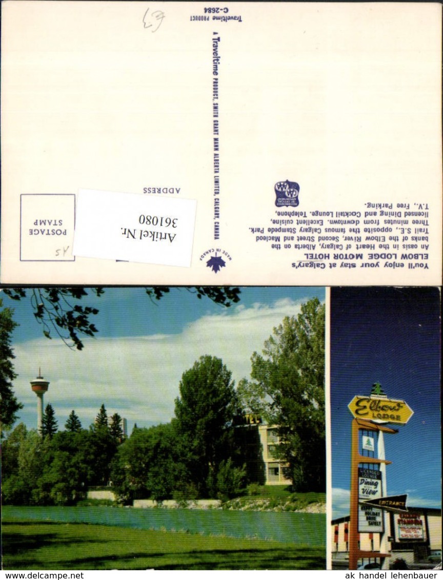 361080,Canada Alberta Calgarys Elbow Lodge Motor Hotel Mehrbildkarte - Other & Unclassified