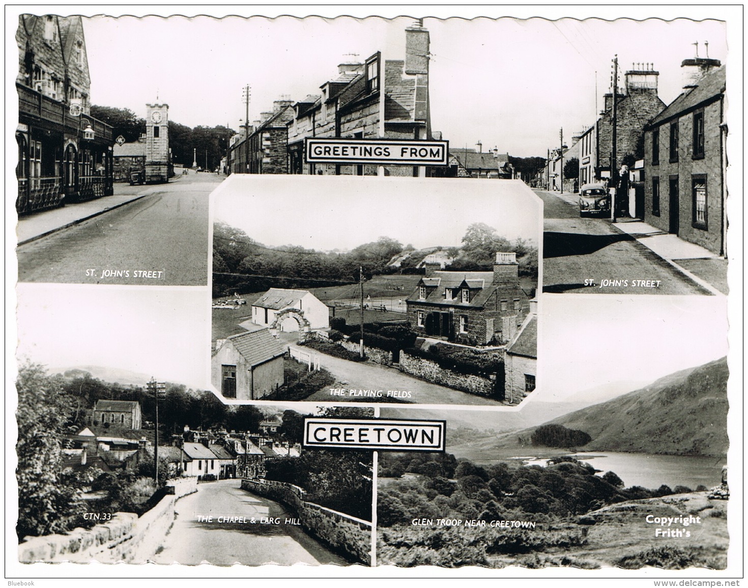 RB 1106 - Real Photo Multiview Postcard - Creetown Kirkcudbrightshire Scotland - Kirkcudbrightshire