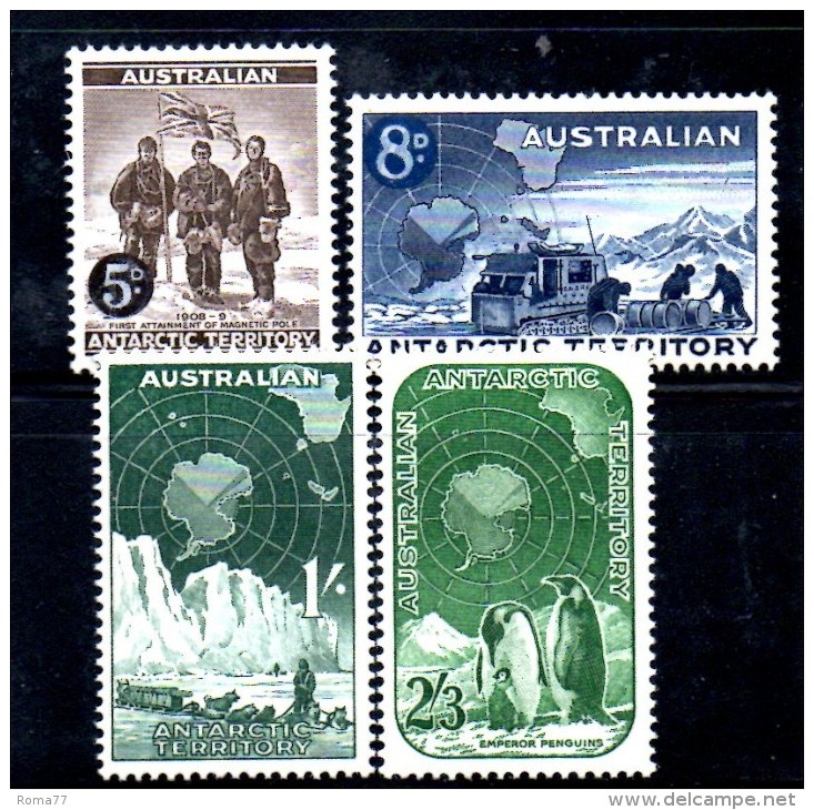 XP332 - TERRITORIO ANTARTICO AUSTRALIANO , Yvert 2/5  ***  MNH - Unused Stamps