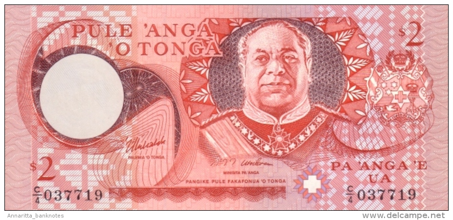 Tonga 2 Pa'Anga ND (2001), UNC, P-32d, TO B207d - Tonga