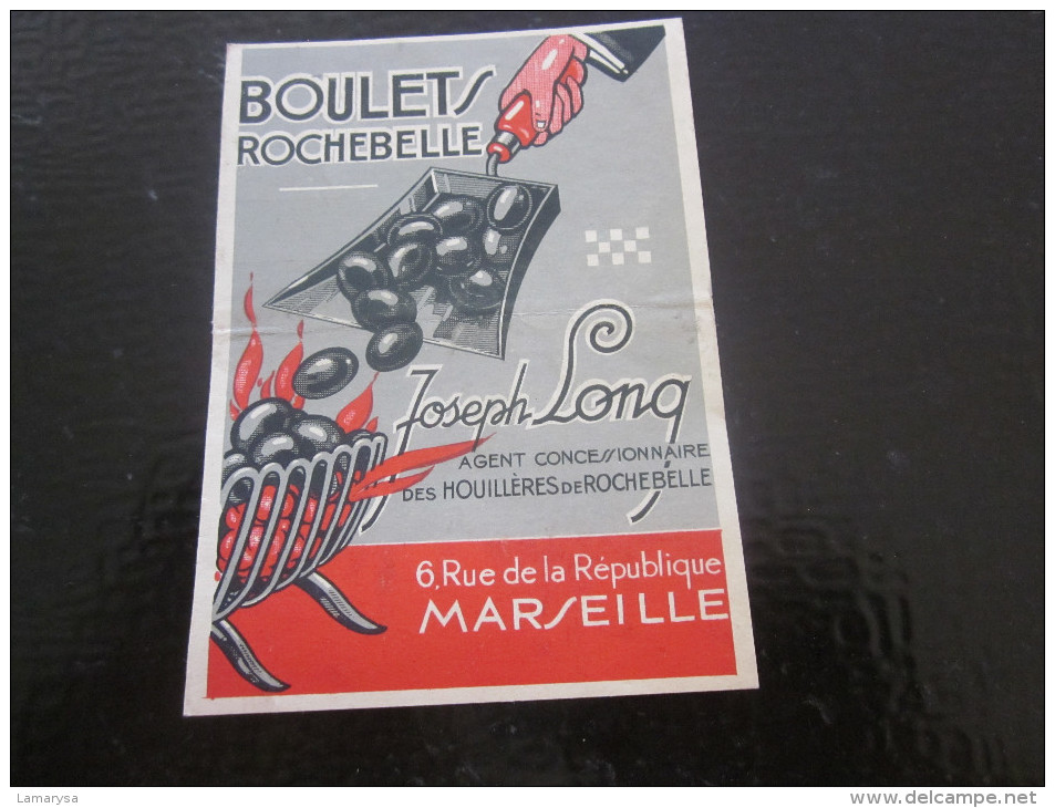 Avril 1931 Publicité:ANTHRACITE Pr Chauffage -Joseph Long Agent Concessionnaire Houilléres Rochebelle Av Rep Marseille - Publicités