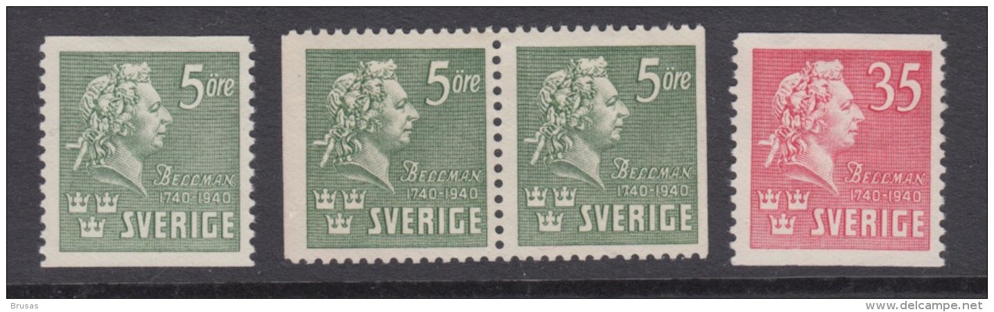 Sweden 1940 - Michel 277-278 Mint Hinged * - Unused Stamps