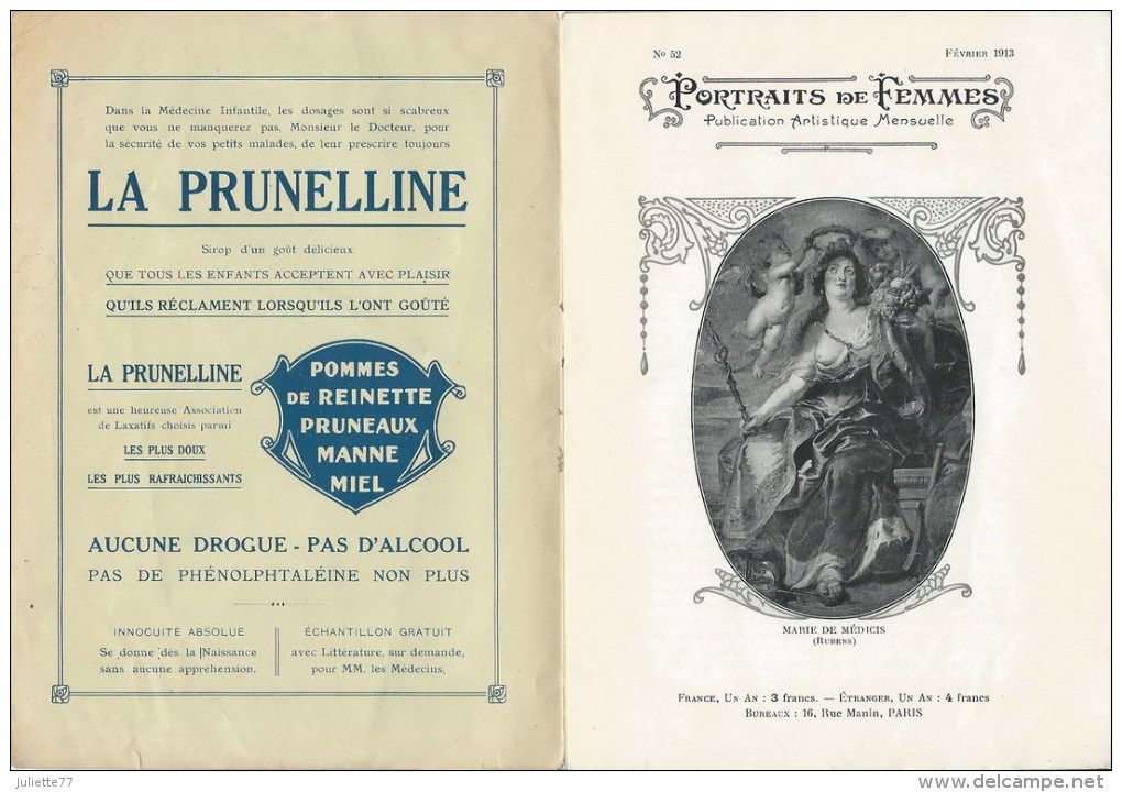 Paris (75), 1913 - Fascicule 02-1913 N°52, Portraits De Femmes - Sin Clasificación