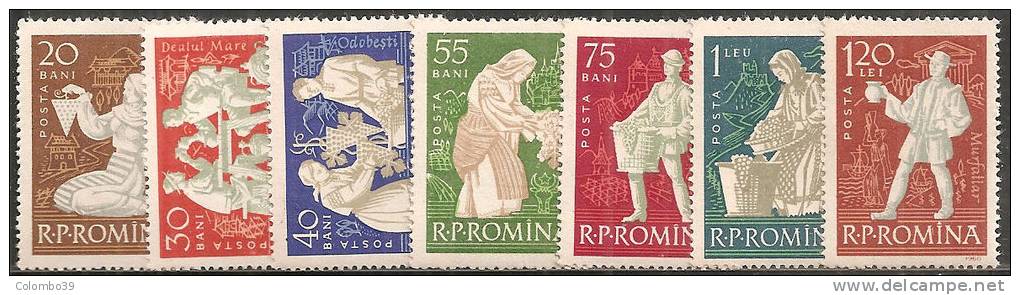 Romania 1960 Nuovo** - Mi.1934/40  Yv.1748/54 - Unused Stamps