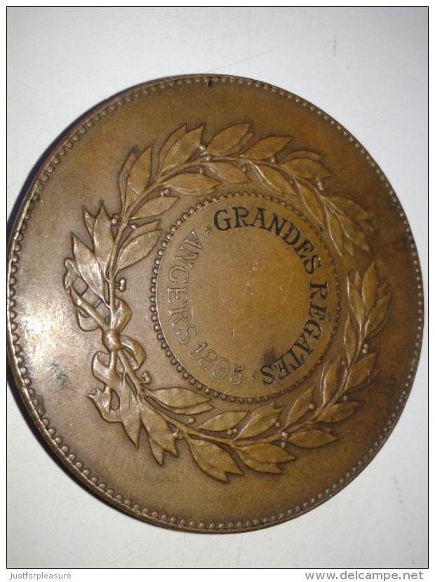 RARE : MEDAL SIGNED BY HENRI DUBOIS : GRANDES REGATES  1895 - Other & Unclassified