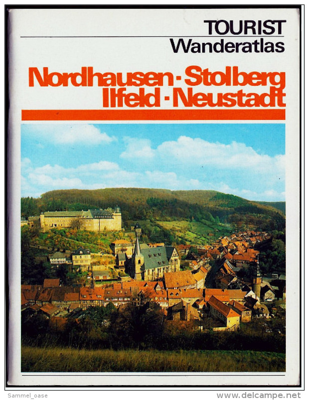 DDR VEB Tourist Wanderatlas  -  Nordhausen / Stolberg / Ilfeld / Neustadt  -  Von 1980 - Saksen