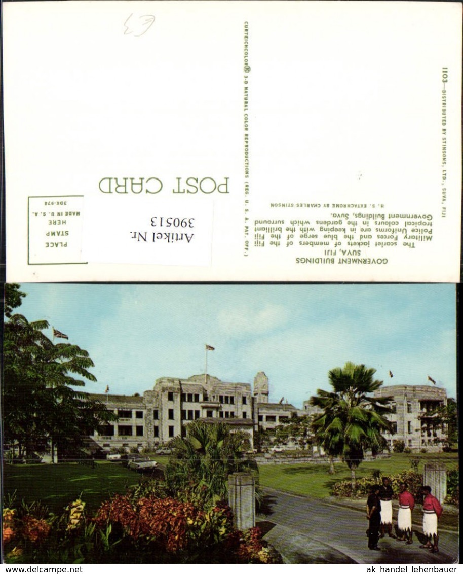 390513,Fidschi Fiji Government Building Geb&auml;ude - Sonstige & Ohne Zuordnung