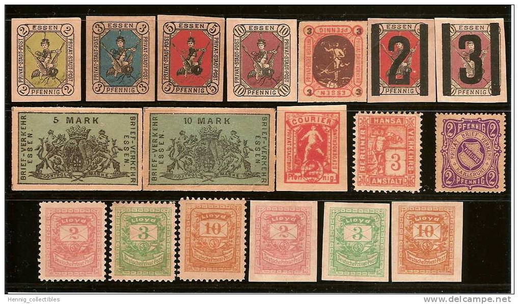 German City Mail 1880-1900 - Nuovi