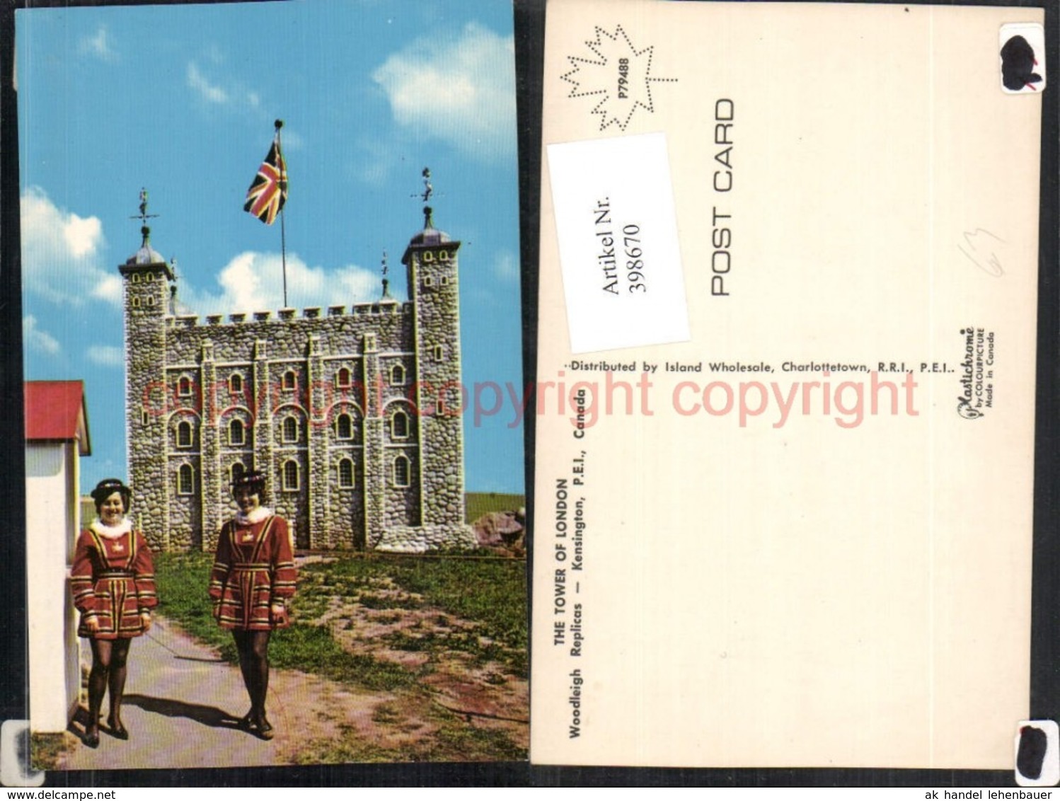 398670,Prince Edwad Island Kensington Woodleigh Replicas Tower Of London Wachen - Sonstige & Ohne Zuordnung