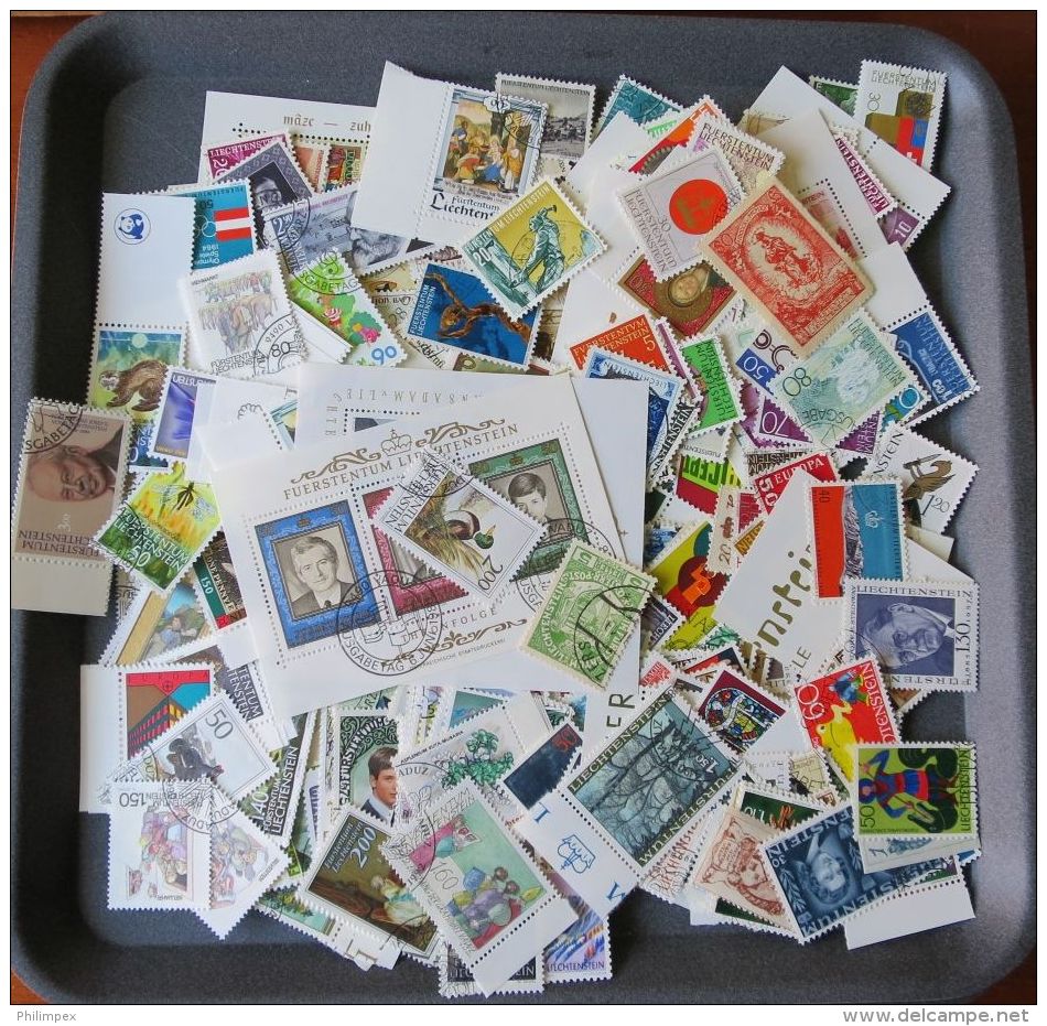 LIECHTENSTEIN, 500+++ DIFFERENT STAMPS, NICE COLLECTION - Collections