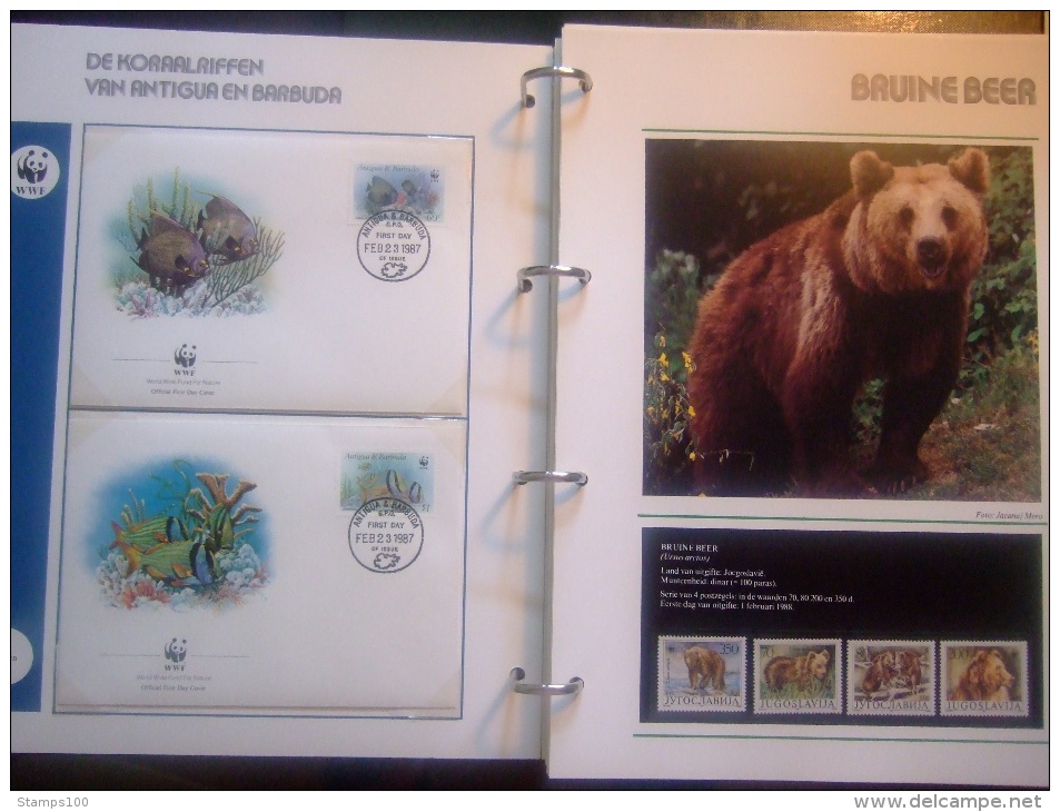 WWF. 1986 - 1988  NUMBER II OMNIBUS IN ALBUM +CASETTE  STAMPS  MNH**  +  FDC   see photo´s  (dutch language)