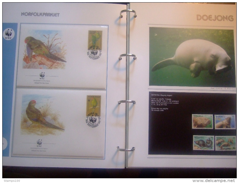 WWF. 1986 - 1988  NUMBER II OMNIBUS IN ALBUM +CASETTE  STAMPS  MNH**  +  FDC   see photo´s  (dutch language)