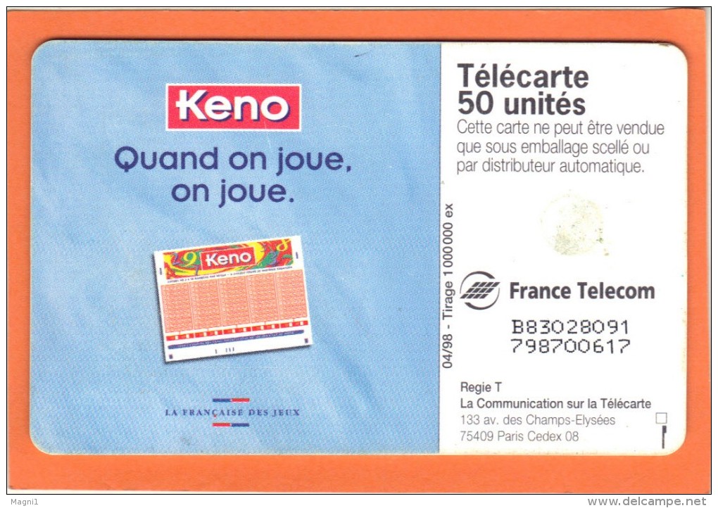 Télécarte 50 - KENO - Jeux