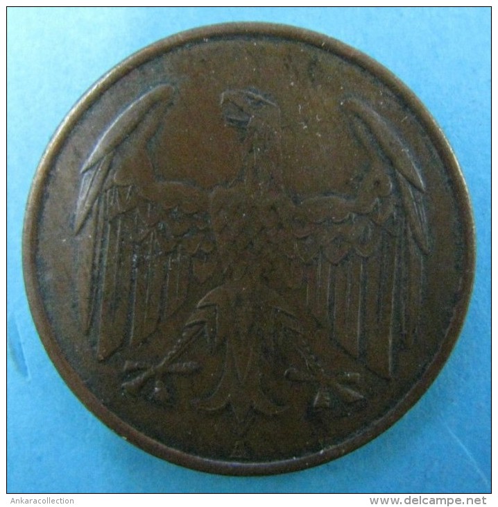 AC - GERMANY WEIMAR REPUBLIC Jägernr: 315 1932 A Bronze 1932 4 Reich - 4 Reichspfennig