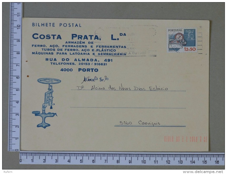 PORTUGAL    - COSTA PRATA, LDA    2 SCANS - (Nº15292) - Entiers Postaux