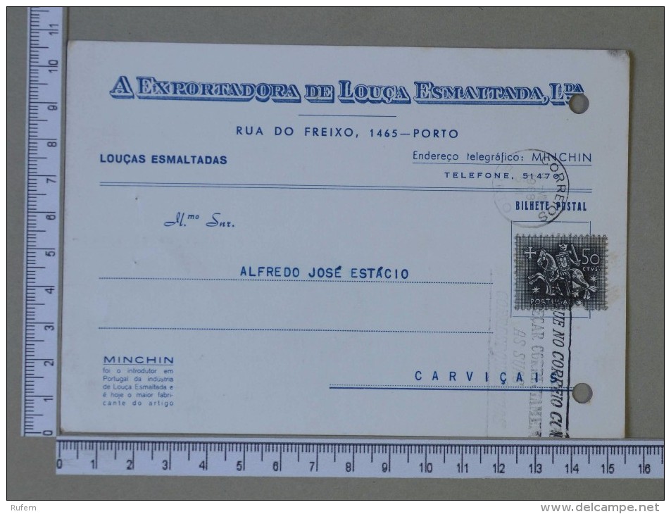 PORTUGAL    - A EXPORTADORA DE LOUÇA ESMALTADA, LDA    2 SCANS - (Nº15295) - Entiers Postaux